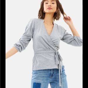 NWOT Jcrew top with collar **in BLACK** — sold out!! Medium.